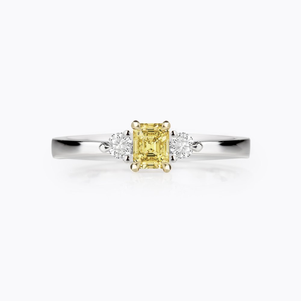Prsten se žlutým diamantem 06 | Zlatnictví Vaněk