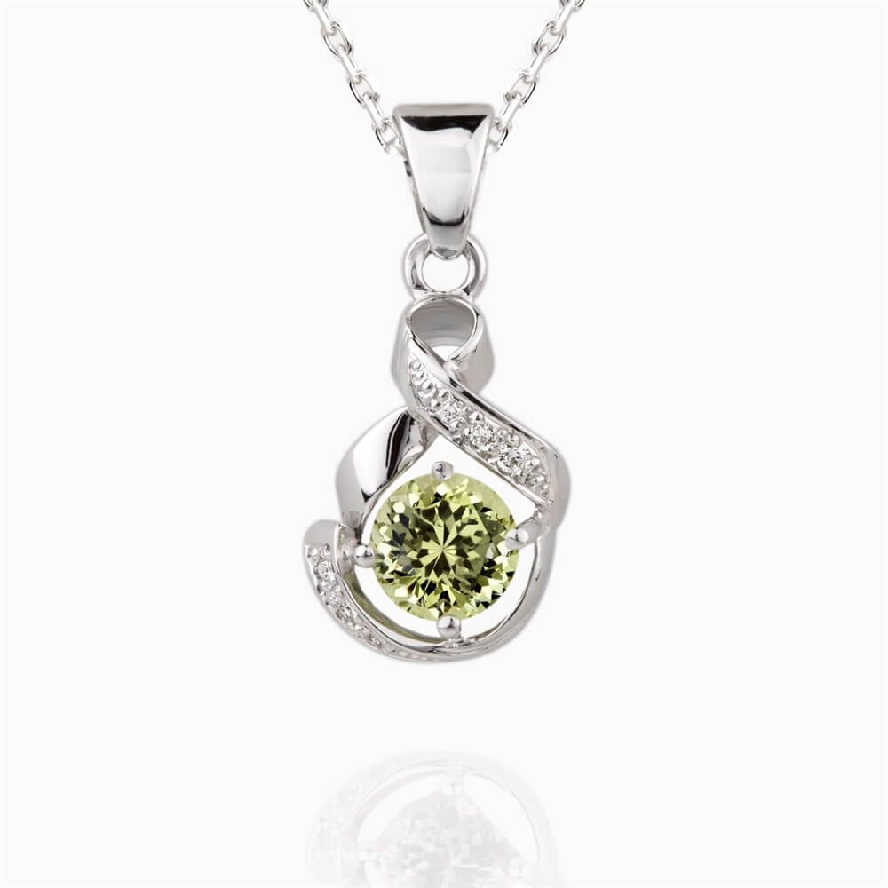 Přívěsek s chrysoberylem a diamanty 01 | Zlatnictví Vaněk