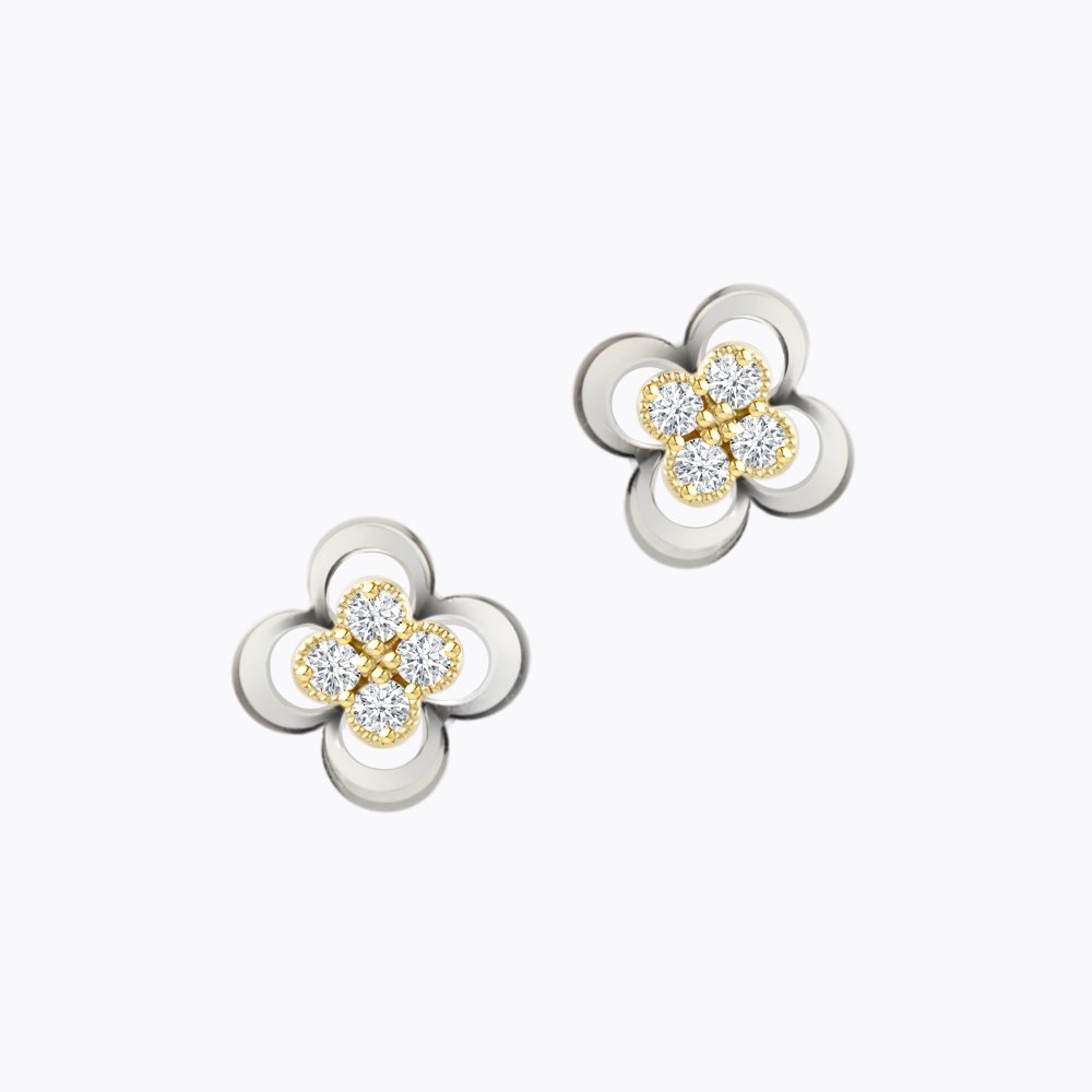 Diamantové náušnice 105 | Zlatnictví Vaněk