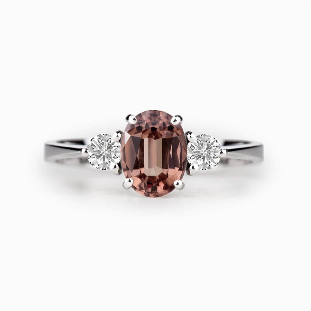 Prsten se zirkonem a diamanty 02 | Zlatnictví Vaněk