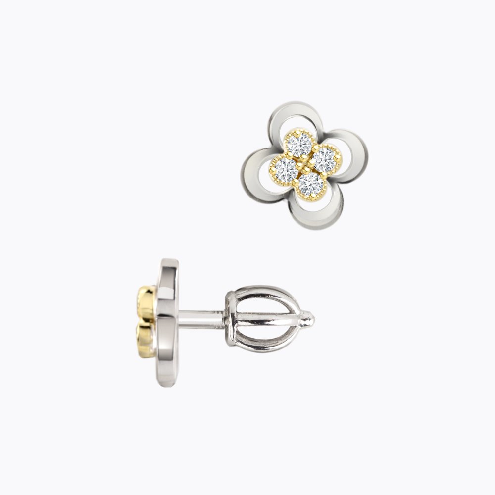 Diamantové náušnice 105 | Zlatnictví Vaněk