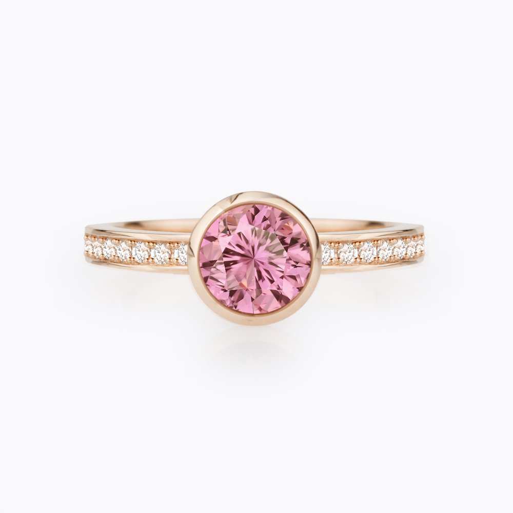 Prsten s turmalínem a diamanty 11 | Zlatnictví Vaněk