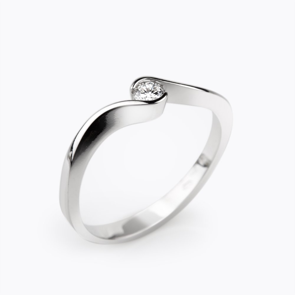 Diamantový prsten 92 | Zlatnictví Vaněk