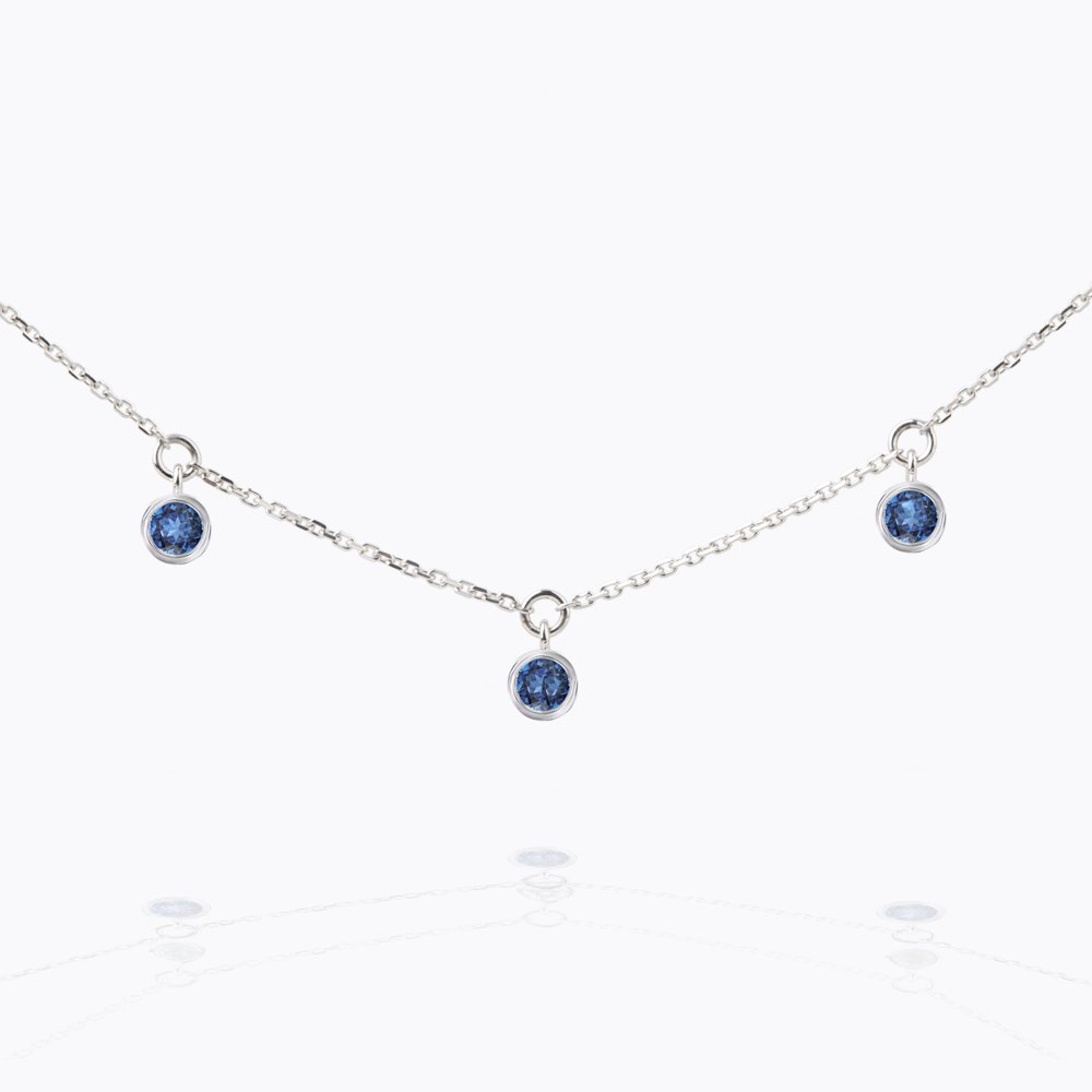 Náhrdelník se safíry 03 | Zlatnictví Vaněk