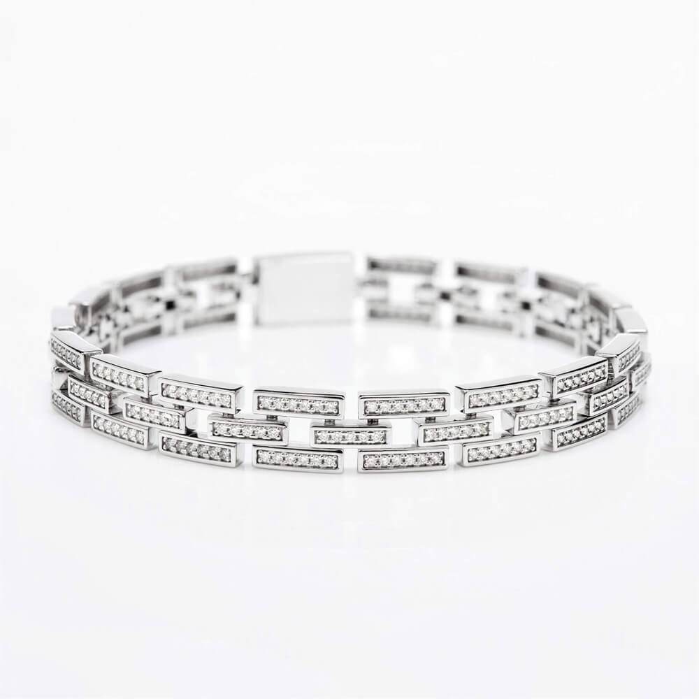 Náramek s diamanty 08 | Zlatnictví Vaněk